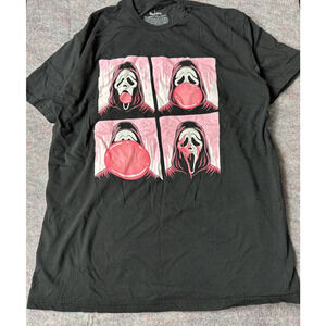 scream ghostface graphic tee black shirt top NWOT L halloween spooky Bubblegum